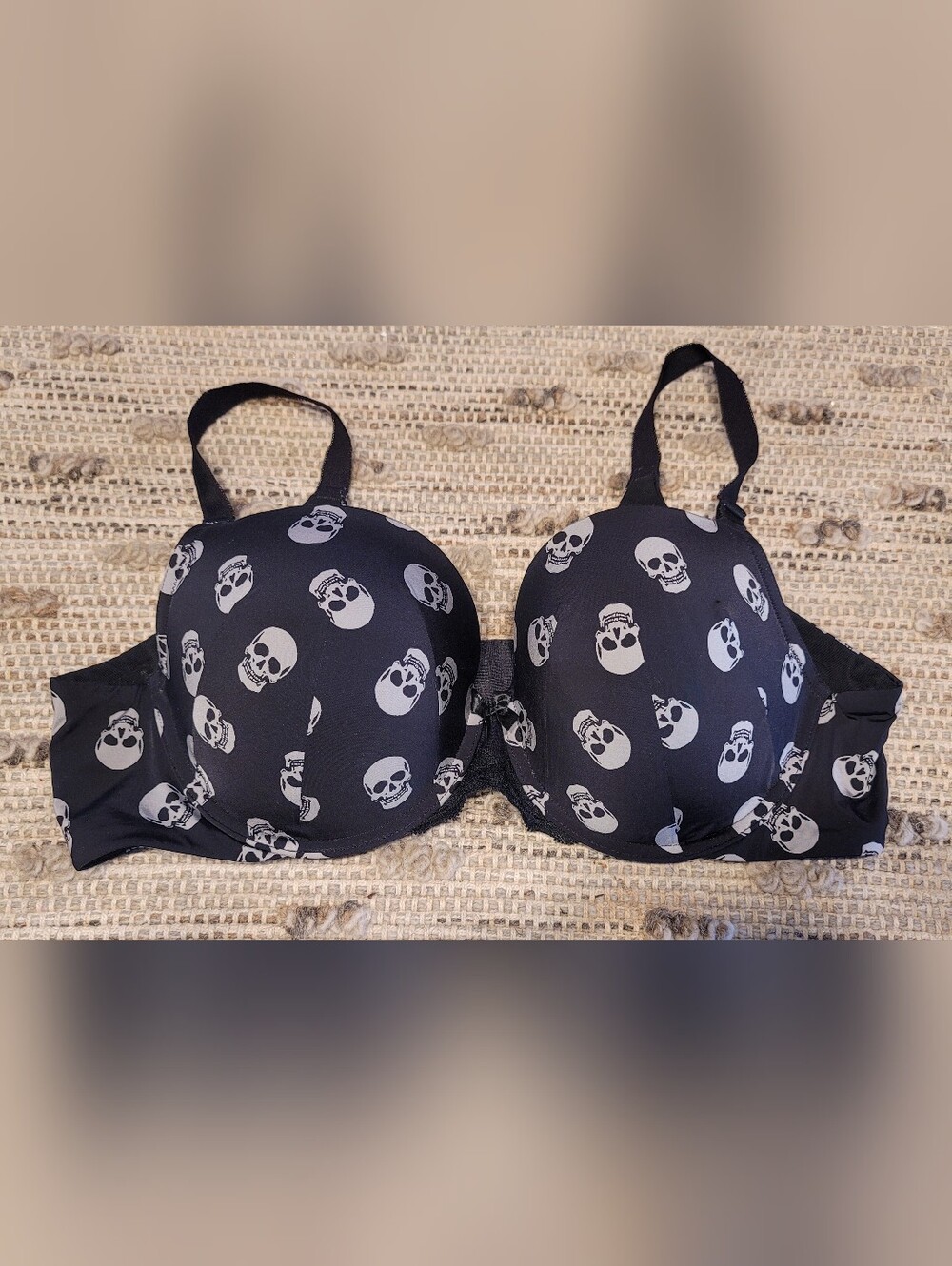 Retro Torrid 360 Black Skull Print Bra